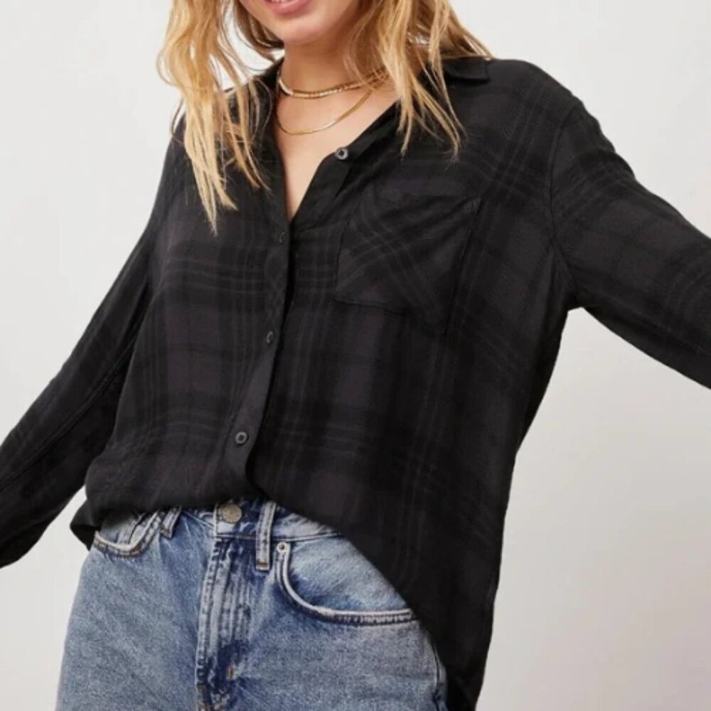 Rails Womens Small Plaid Long Sleeve Button Shirt